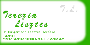 terezia lisztes business card